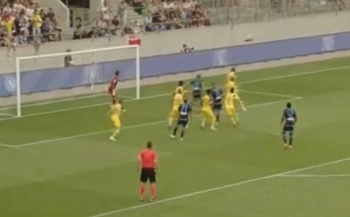  图卢兹定位球配合精妙，头槌破门锁定胜局  